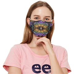 Fractal Illusion Fitted Cloth Face Mask (adult) by Sparkle