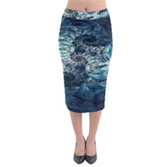 Fractal Swings Midi Pencil Skirt by Sparkle