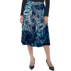 Fractal Swings Classic Velour Midi Skirt  by Sparkle