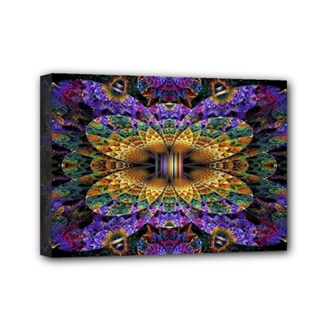 Fractal Illusion Mini Canvas 7  X 5  (stretched) by Sparkle