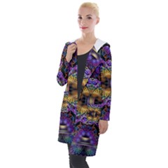 Fractal Illusion Hooded Pocket Cardigan by Sparkle