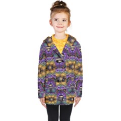 Fractal Illusion Kids  Double Breasted Button Coat by Sparkle