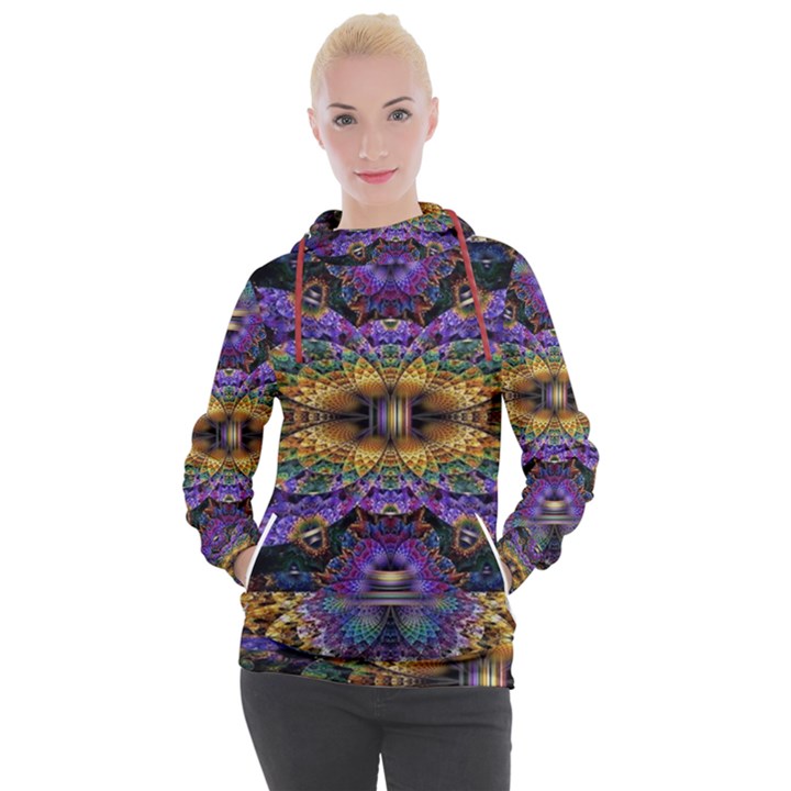 Fractal Illusion Women s Hooded Pullover