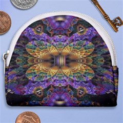 Fractal Illusion Horseshoe Style Canvas Pouch by Sparkle