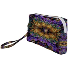 Fractal Illusion Wristlet Pouch Bag (small) by Sparkle