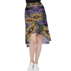 Fractal Illusion Frill Hi Low Chiffon Skirt by Sparkle