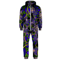 Fractalbubbles Hooded Jumpsuit (men)  by Sparkle