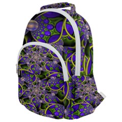 Fractalbubbles Rounded Multi Pocket Backpack by Sparkle