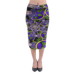 Fractalbubbles Midi Pencil Skirt by Sparkle