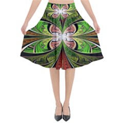 Fractal Design Flared Midi Skirt by Sparkle