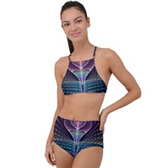 Fractal Design High Waist Tankini Set by Sparkle