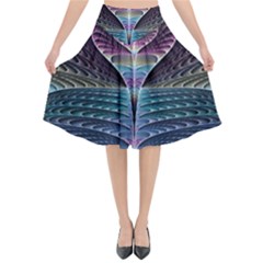 Fractal Design Flared Midi Skirt by Sparkle