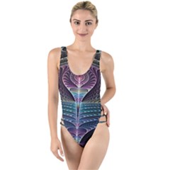 Fractal Design High Leg Strappy Swimsuit by Sparkle