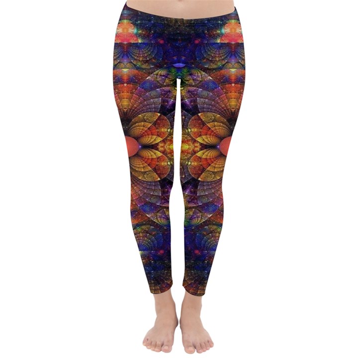 Fractal Flower Classic Winter Leggings