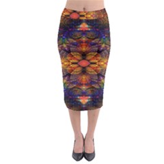 Fractal Flower Midi Pencil Skirt by Sparkle