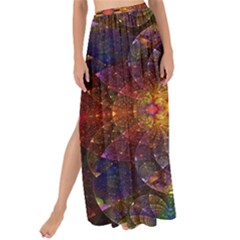 Fractal Flower Maxi Chiffon Tie-up Sarong by Sparkle