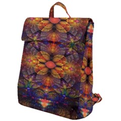 Fractal Flower Flap Top Backpack by Sparkle