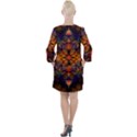 Fractal Flower Open Neck Shift Dress View2