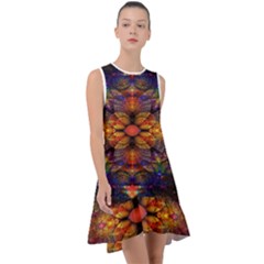 Fractal Flower Frill Swing Dress by Sparkle