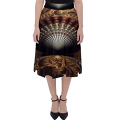 Fractal Illusion Classic Midi Skirt by Sparkle