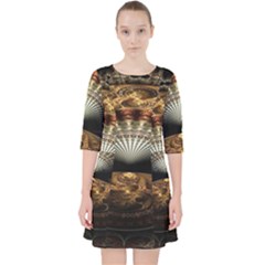 Fractal Illusion Pocket Dress