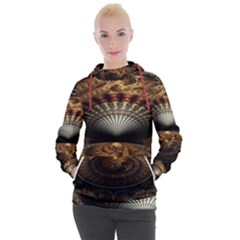 Fractal Illusion Women s Hooded Pullover by Sparkle