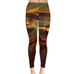 Fractal Illusion Leggings  by Sparkle