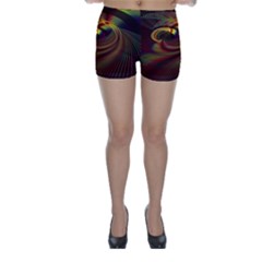 Fractal Illusion Skinny Shorts by Sparkle