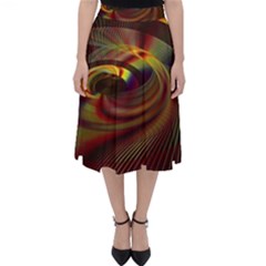 Fractal Illusion Classic Midi Skirt by Sparkle