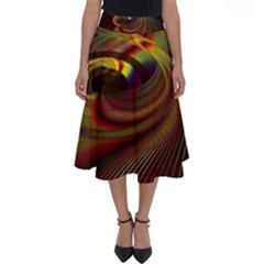 Fractal Illusion Perfect Length Midi Skirt by Sparkle