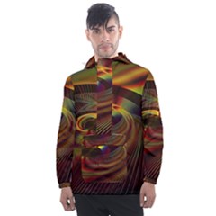 Fractal Illusion Men s Front Pocket Pullover Windbreaker