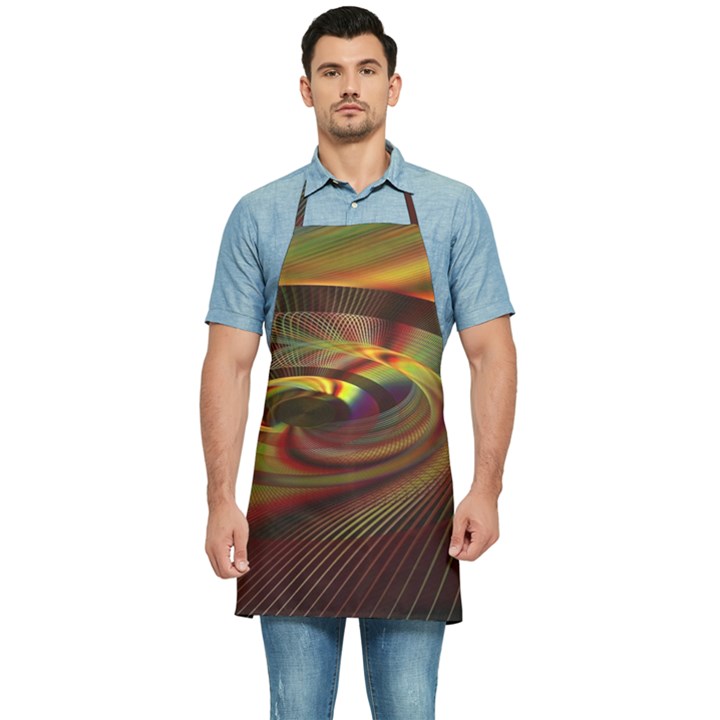 Fractal Illusion Kitchen Apron