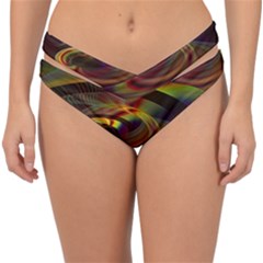 Fractal Illusion Double Strap Halter Bikini Bottom