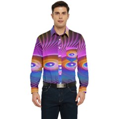 Fractal Illusion Men s Long Sleeve Pocket Shirt 