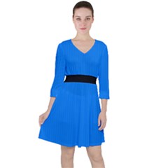 Azure Blue - Ruffle Dress by FashionLane