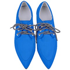 Azure Blue - Pointed Oxford Shoes by FashionLane