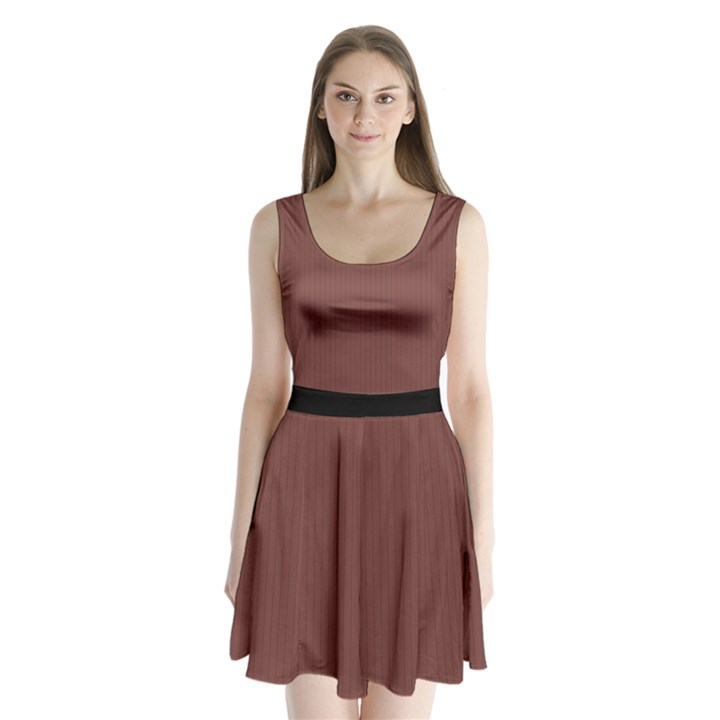 Bole Brown - Split Back Mini Dress 