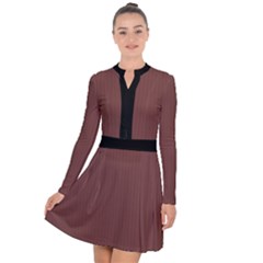 Bole Brown - Long Sleeve Panel Dress by FashionLane