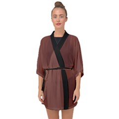 Bole Brown - Half Sleeve Chiffon Kimono by FashionLane