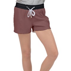 Bole Brown - Velour Lounge Shorts by FashionLane