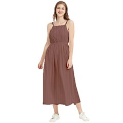 Bole Brown - Boho Sleeveless Summer Dress by FashionLane