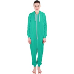 Caribbean Green - Hooded Jumpsuit (ladies)  by FashionLane