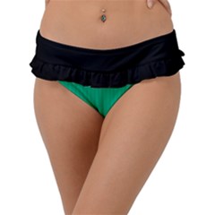 Caribbean Green - Frill Bikini Bottom by FashionLane