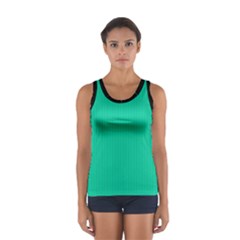 Caribbean Green - Sport Tank Top  by FashionLane