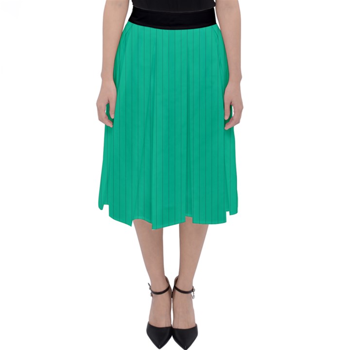 Caribbean Green - Classic Midi Skirt