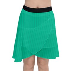 Caribbean Green - Chiffon Wrap Front Skirt by FashionLane