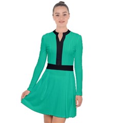 Caribbean Green - Long Sleeve Panel Dress by FashionLane