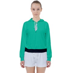 Caribbean Green - Women s Tie Up Sweat by FashionLane