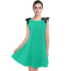 Caribbean Green - Tie Up Tunic Dress by FashionLane