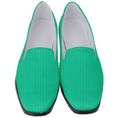 Caribbean Green - Women s Classic Loafer Heels by FashionLane